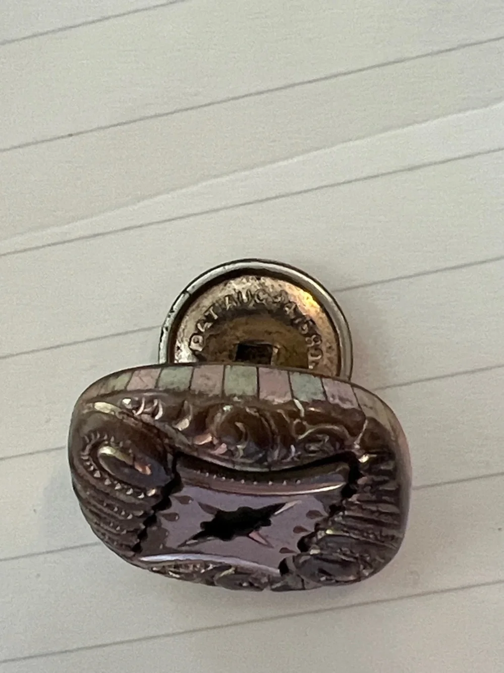 Antique 1880 ACME Rose gold filled cufflinks